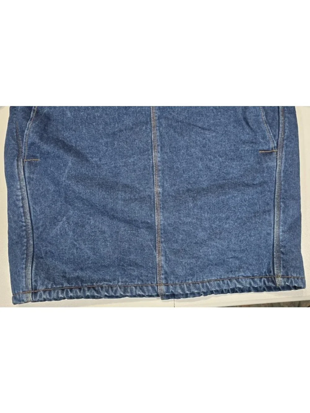 Big Mac Vtg Blue Denim Corduroy Collar Sherpa Lined Chore Work Coat Jacket Men L - Picture 16 of 16